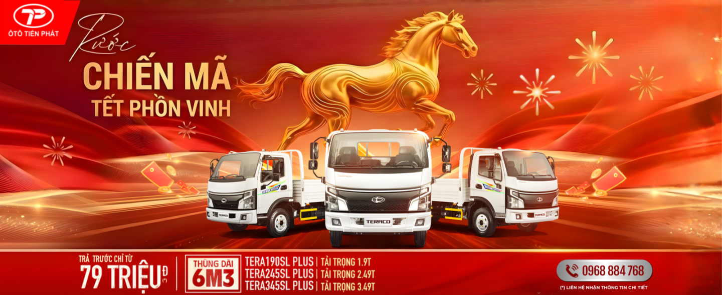 XE TẢI THÙNG DÀI 6M3 TERA THẾ HỆ PLUS MỚI