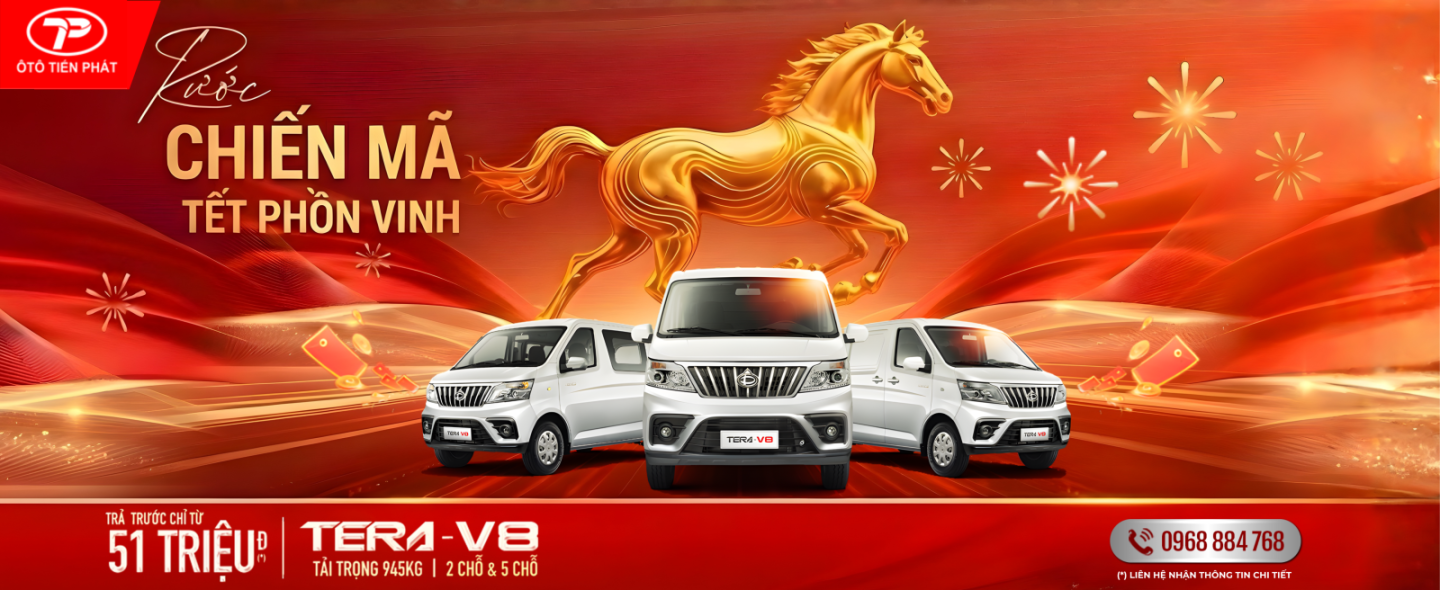 XE TẢI VAN TERA-V8 THÁNG 1
