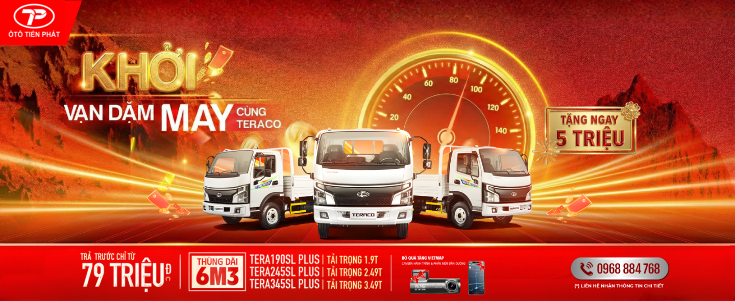 THÁNG 4 - XE TẢI THÙNG DÀI 6M3 - TẶNG 5 TRIỆU TIỀN MẶT VÀ BỘ QUÀ TẶNG VIETMAP