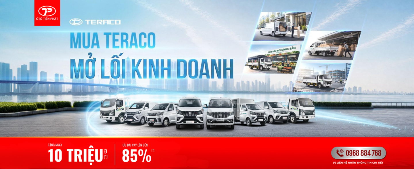 CHƯƠNG TRÌNH KHUYẾN MÃI THÁNG 7 KHI MUA XE TERACO TẠI Ô TÔ TIẾN PHÁT